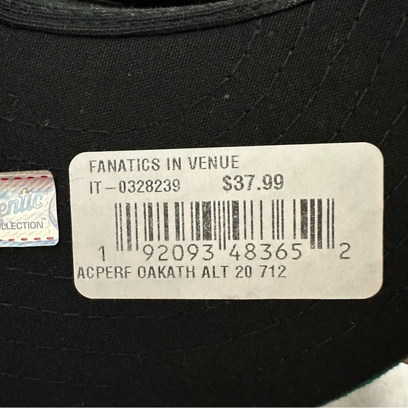 Oakland Athletics New Era Alt On-Field 59FIFTY Fitted Hat - Men's - Picture 6 of 6